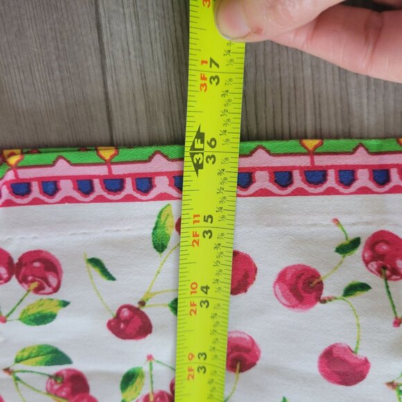 Chetta B Womens Sleeveless Multicolor Floral & Cherry Print Dress Size 2 NWT - Picture 8 of 9